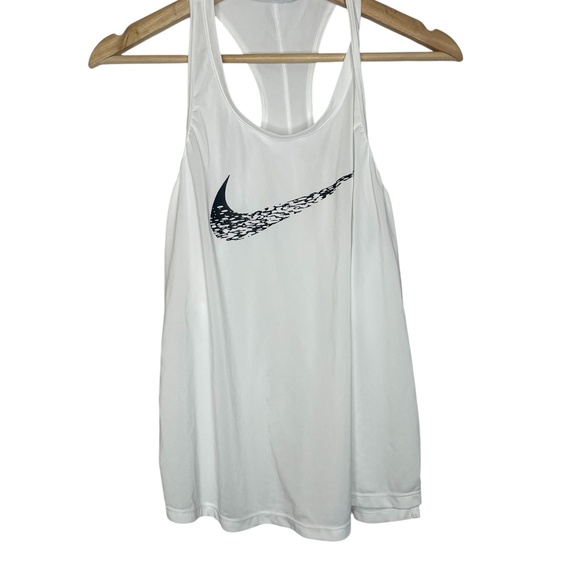 White Nike Swoosh Run Tank - Picture 3 of 12